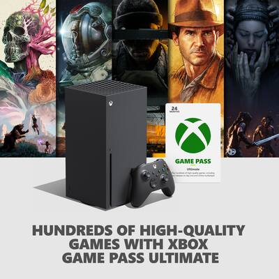 Xbox Series X 1TB with 24 months of Xbox Game Pass Ultimate Bundle Xbox Series X 1TB with 24 months of Xbox Game Pass Ultimate Bundle