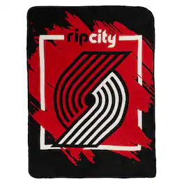 Northwest - Portland Trail Blazers 46" x 60" Dimensional Micro Raschel Plush Throw Blanket - Black