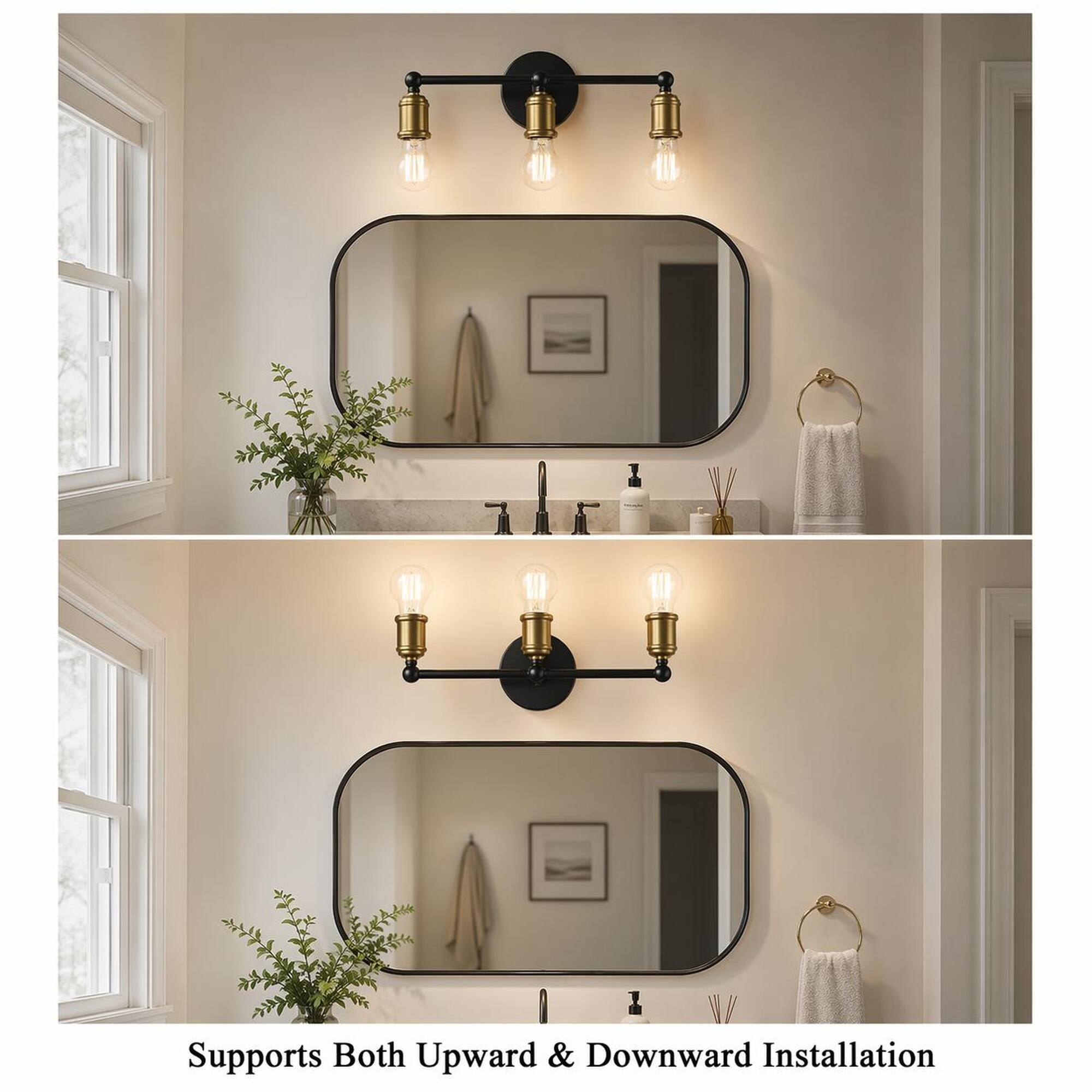 Supports Both Upward & Downward Installation