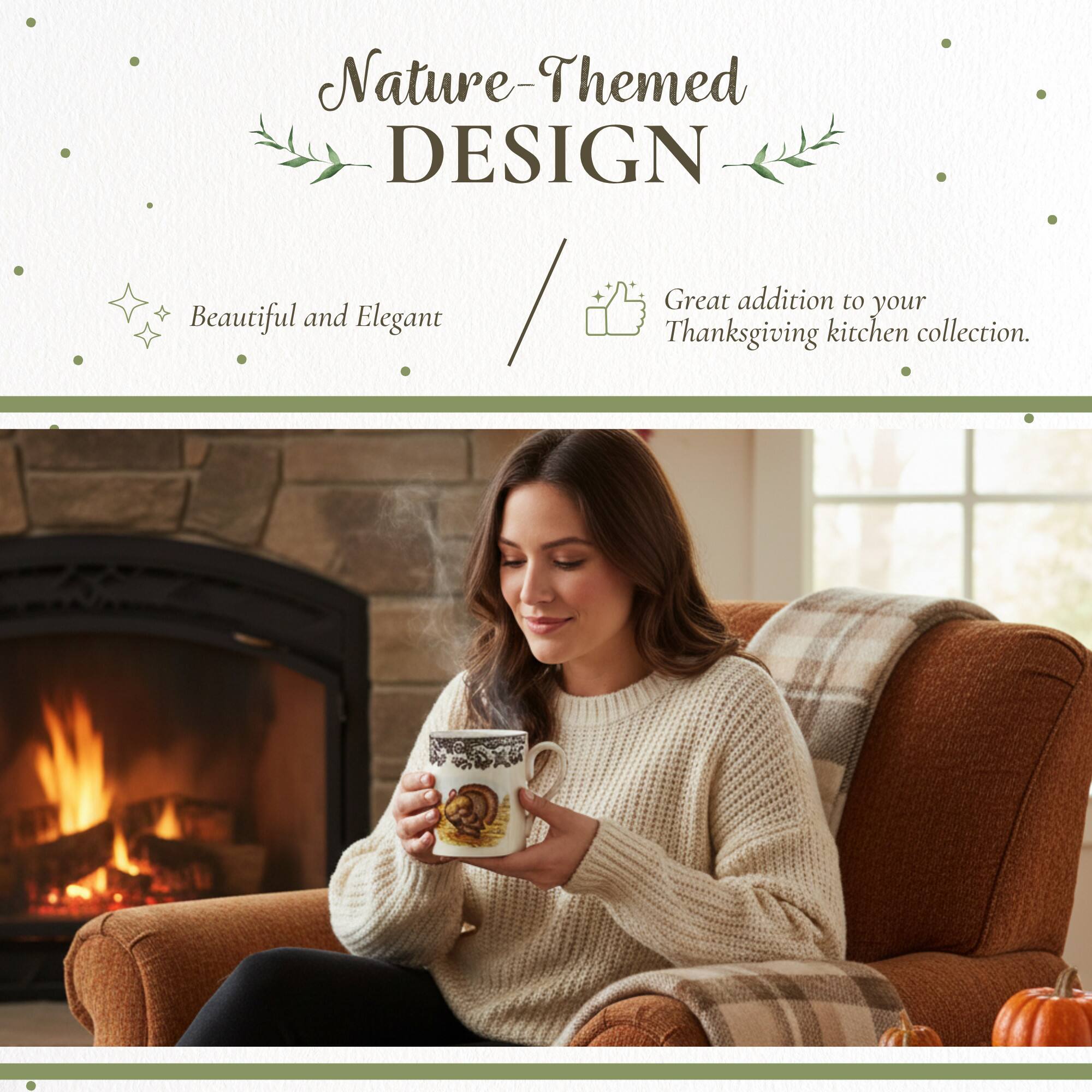 Nature-Themed DESIGN  
Beautiful and Elegant  
Great addition to your Thanksgiving kitchen collection.