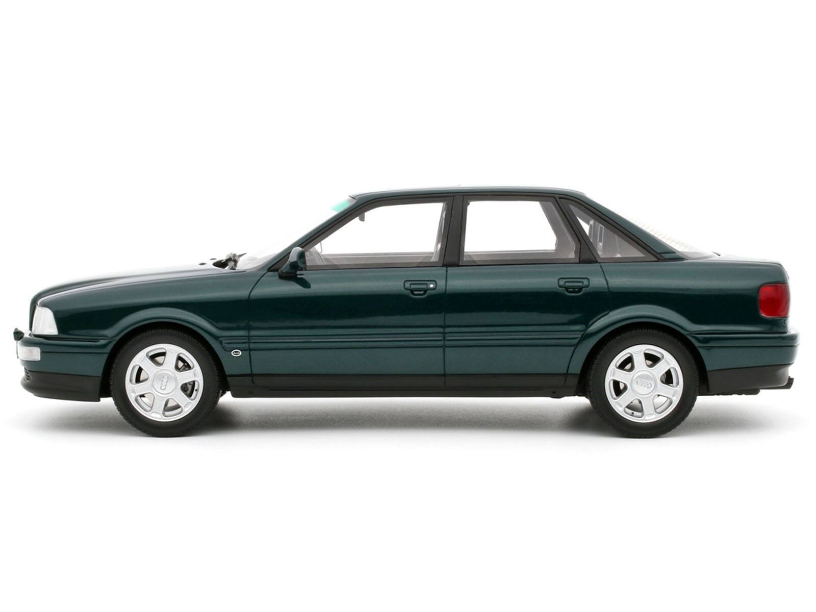 Alt View 3. Otto Mobile - 1993 Audi S2 Sedan Emerald Green Metallic Limited Edition to 2000 pieces Worldwide 1/18 Model Car by Otto Mobile.