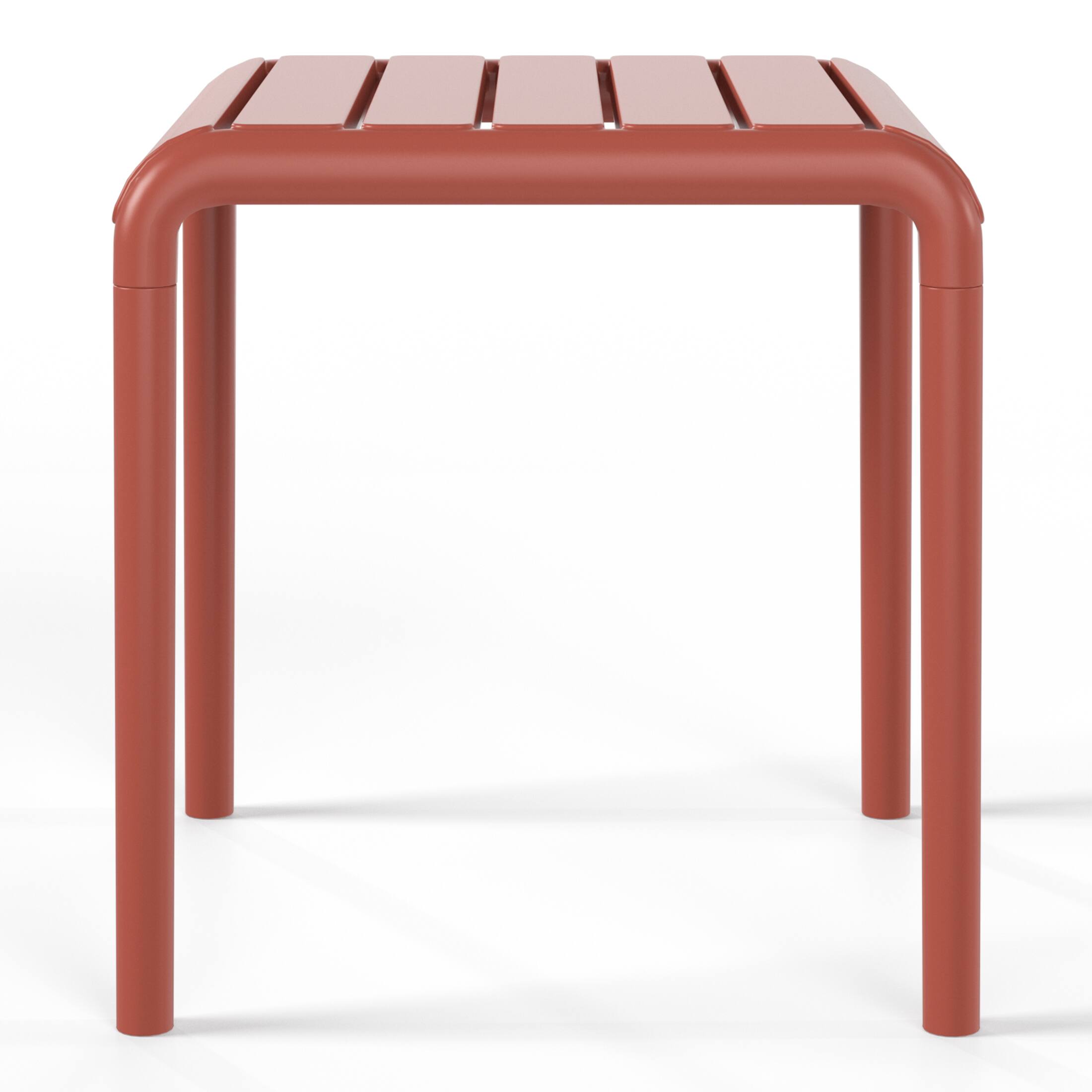 Back. WestinTrends - WestinTrends Playa Plastic Modern Outdoor Patio Accent Side Tables (Set of 2) - Red.