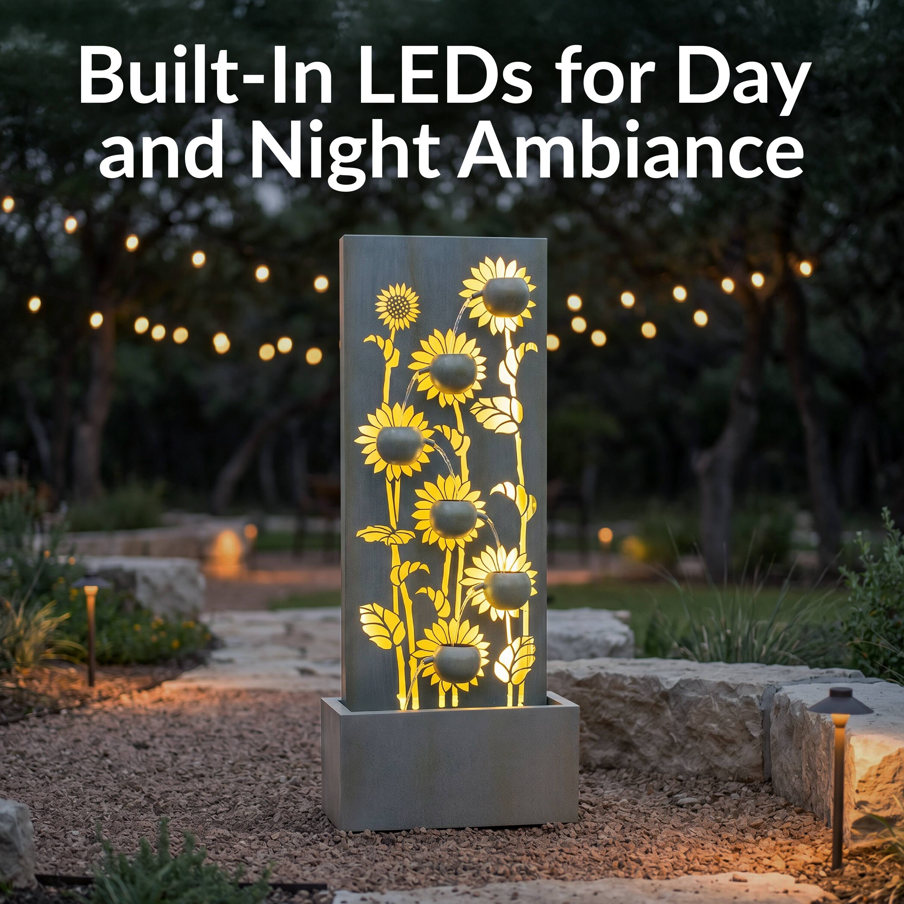 Built-In LEDs for Day and Night Ambiance