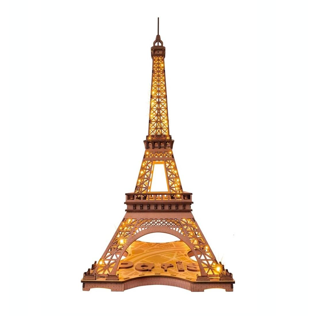 Front. 3D Puzzle - DIY 3D Puzzle Night of Eiffel Tower 164pcs.