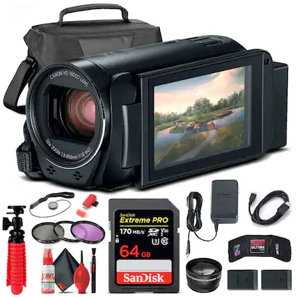 CANON HD VIDEO LENS 32X ZOOM 1:1.8 43 2.8-89.6mm Canon
SanDisk Extreme PRO 170 MB/s V30 I 3 C 10 64 GB ULTIMA U58 FAVE
SanDisk LHT CONVERTER
Canon