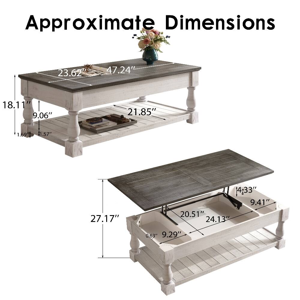 Approximate Dimensions

23.62"
47.24"
18.11" 9.06"
21.85"
1.69" 1.57"
27.17"
14.33" 9.41" 20.51" 24.13"
0.63" 9.29"