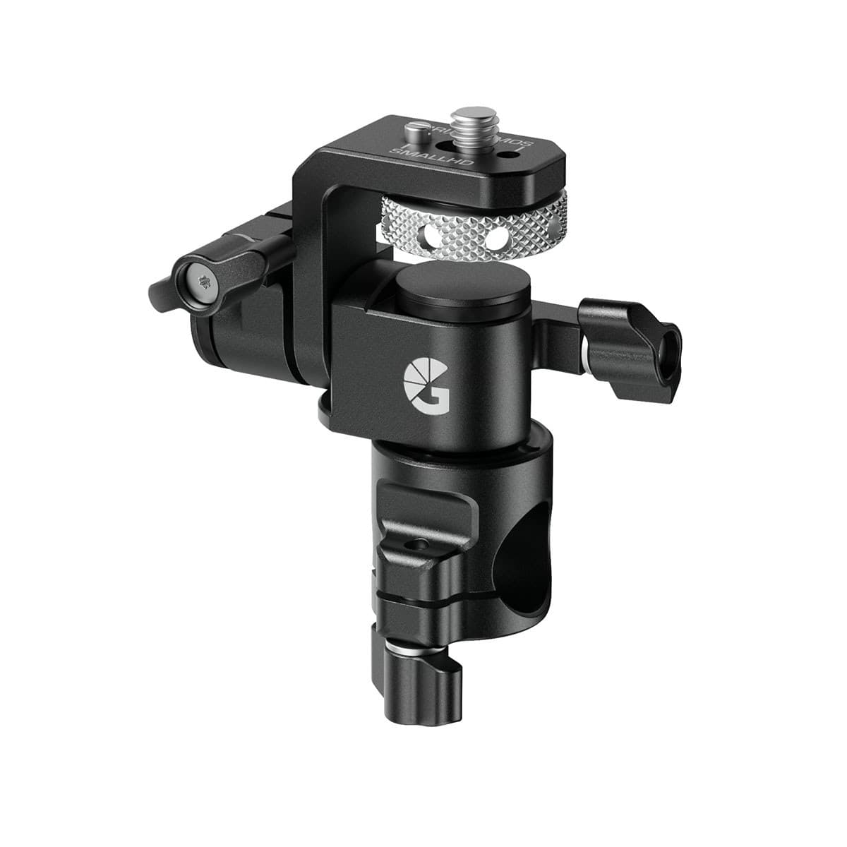 Bright Tangerine - Universal Monitor Mount with 1/4"-20 Anti-Twist Screw and 15mm Rod Base