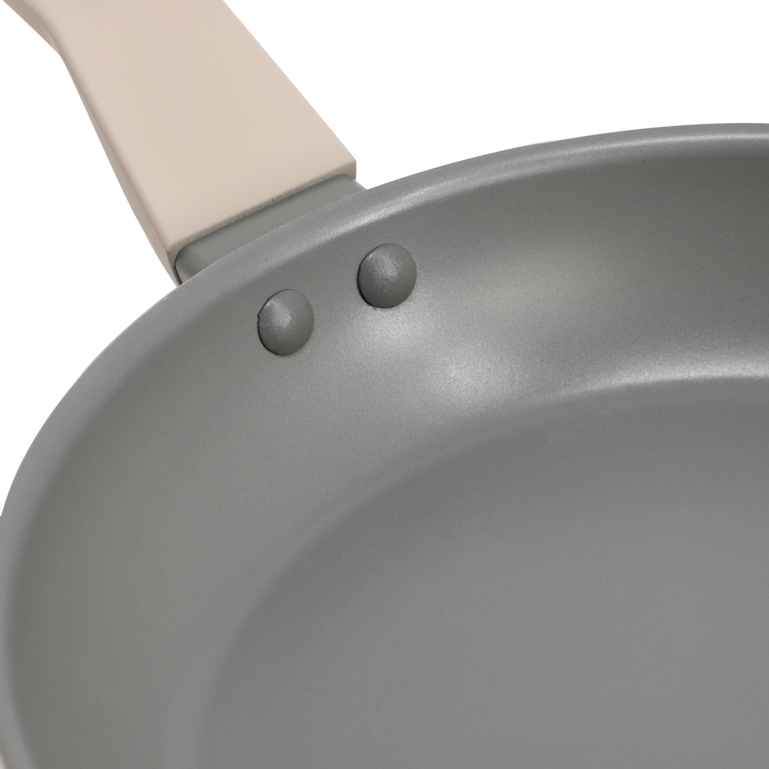 Alt View 2. Oster - Oster Ambrose 8 Inch Nonstick Aluminum Frying Pan in Matte Grey - Gray.