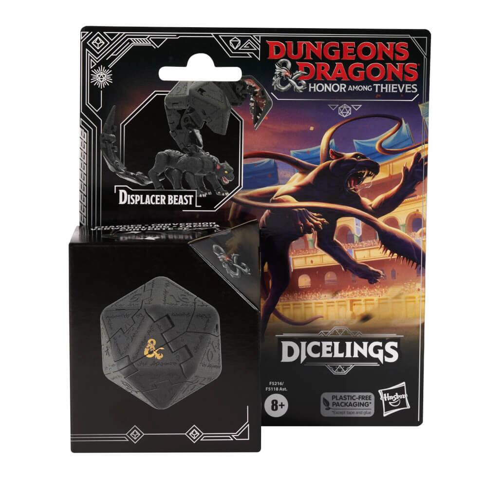 Dungeons & Dragons  
Honor Among Thieves  

Displacer Beast  

DiceLings  

F5216/F3118A  
Ages 8+  
Plastic-Free Packaging  
Hasbro  

Except for box and glue