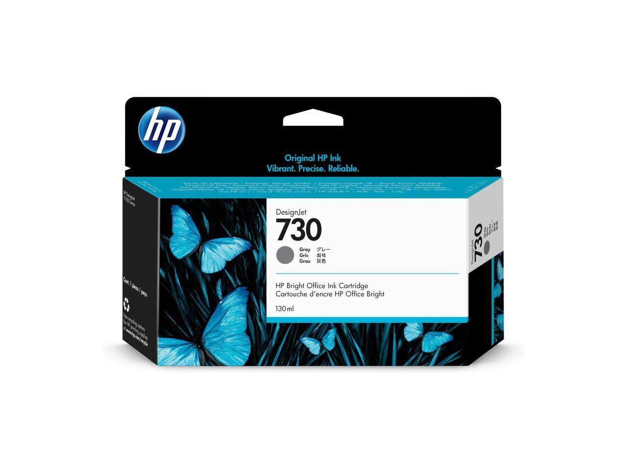hp Original HP Ink Vibrant. Precise. Reliable.  
DesignJet 730  
Gray  
Gris  
Grou  
HP Bright Office Ink Cartridge  
Cartouche d'encre HP Office Bright 130ml  
dki 730