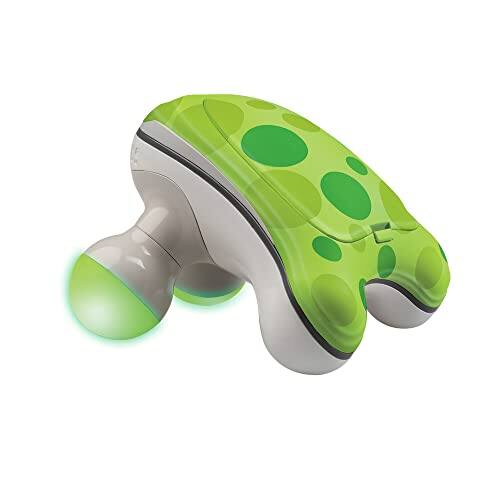 Front. ESBANY - Ribbit Mini Handheld Massager, Vibrating Electric Massager with Comfort Grip and LED Light, Batteries Included, Comes in.
