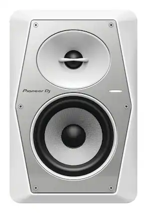 Front. Pioneer DJ - Active Monitor Speaker with DSP Control 5" - White.