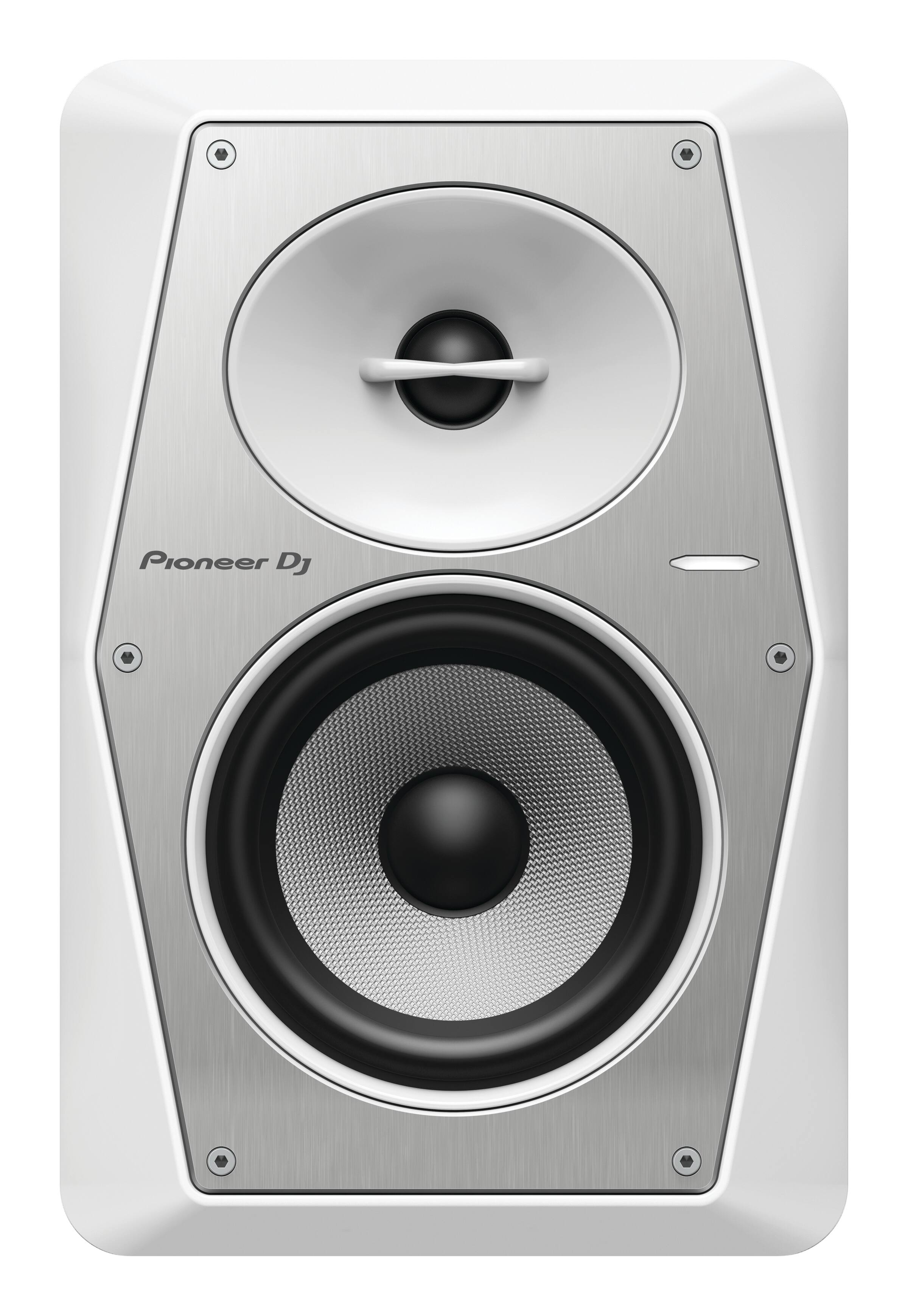 Front. Pioneer DJ - Active Monitor Speaker with DSP Control 5" - White.