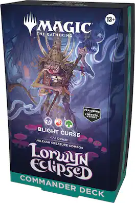 Wizards of The Coast - Magic: The Gathering Lorwyn Eclipsed Commander Deck - Blight Curse