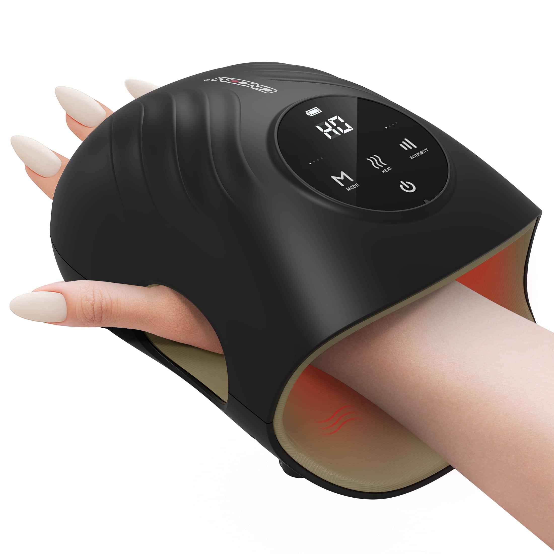 CINCOM - Hand Massager with Heat for Hand Massage and Arthritis Carpal Tunnel Finger Numbness Relief - White