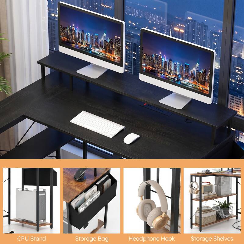 CPU Stand  
Storage Bag  
Headphone Hook  
Storage Shelves