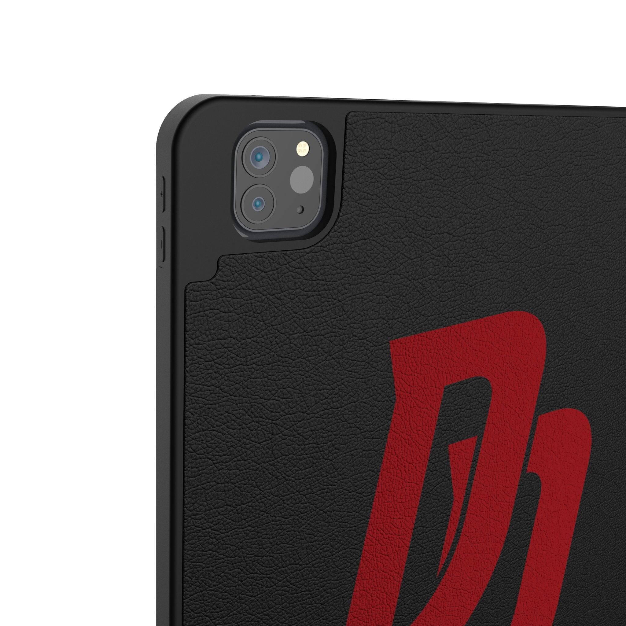 Left. Keyscaper - Marvel Badge Tablet Case - Apple iPad Air 13in (M2/M3) - Daredevil 1.