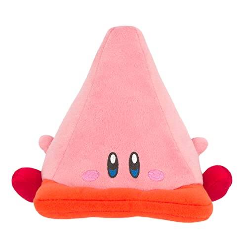 Alt View 1. Nintendo - Sanei Boeki KP56 Kirby All Star Collection Kirby Plush Toy, Size S, Height 6.5 inches (16.5 cm).