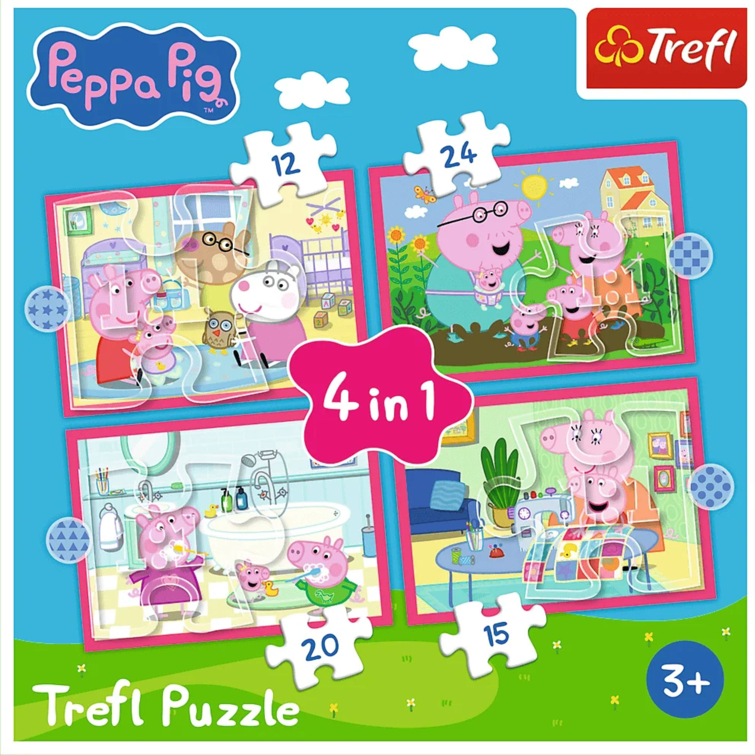Peppa Pig  
Trefl Puzzle  
4 in 1  
12  
24  
20  
15  
3+