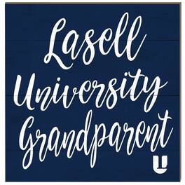 Jardine - Lasell Lasers 10'' x 10'' Grandparent Plaque - Navy