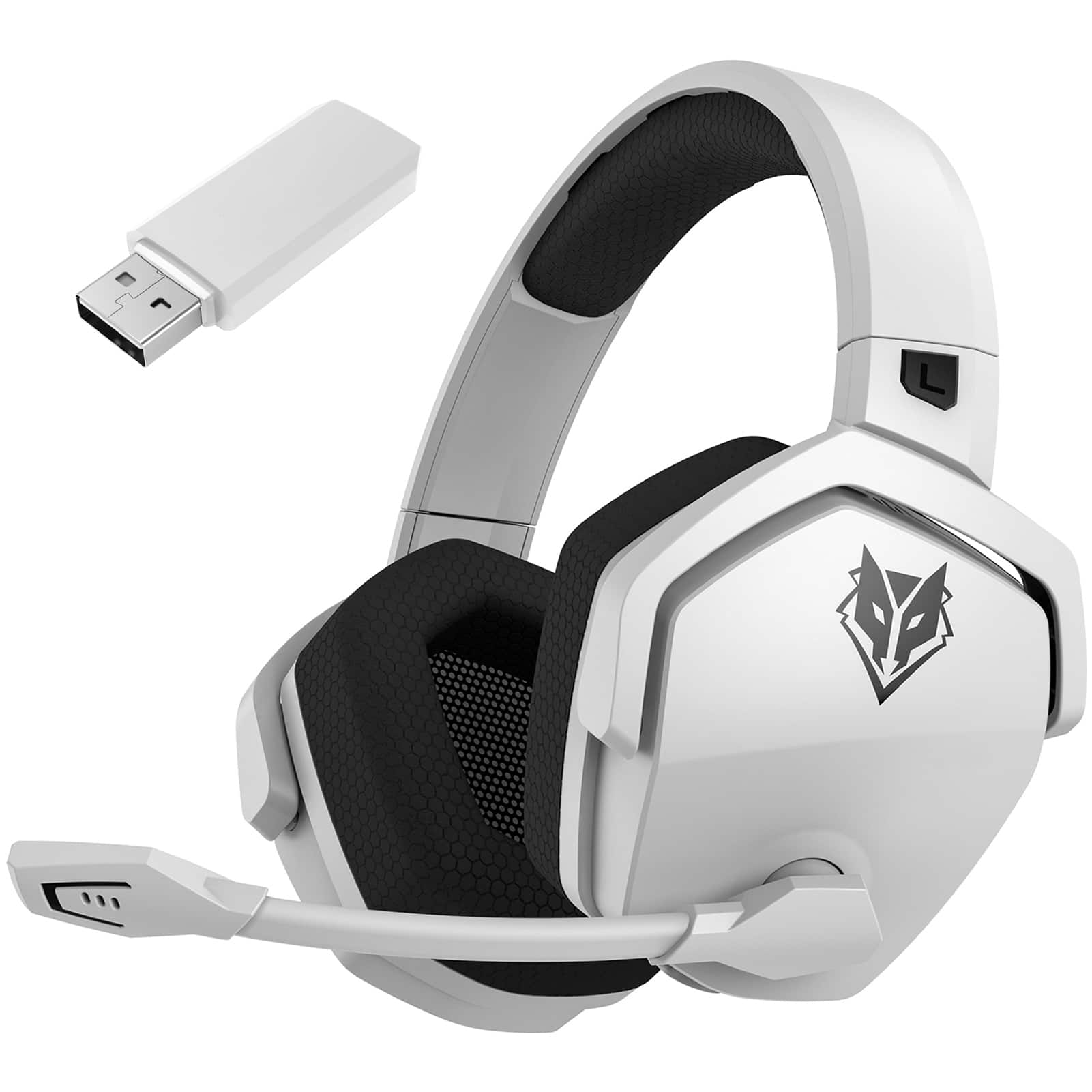 PRIMEPLUS - G06 Wireless Gaming Headset, 100Hr Battery, 2.4GHz Ultra-Low Latency & Bluetooth 5.3, 50mm Surround Sound - White price history on PriceWatchPro