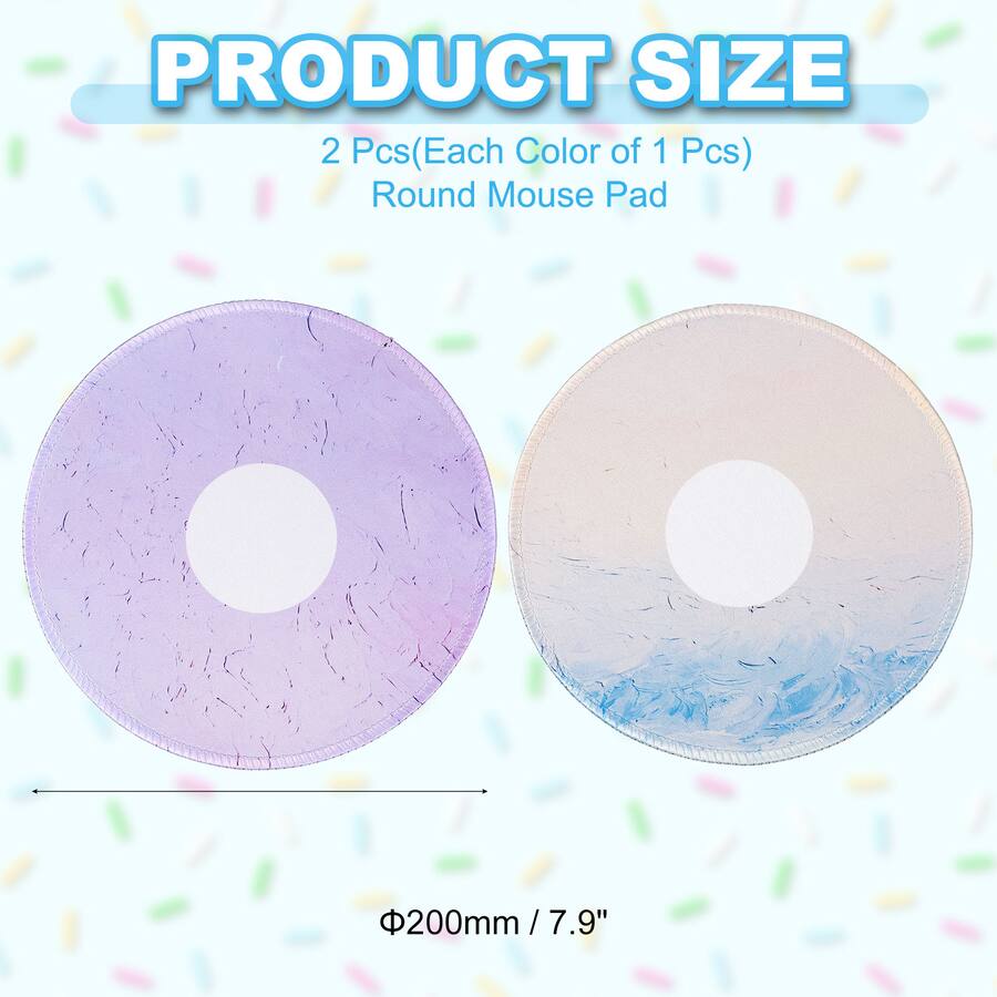 Mat For Coloring Unique Bargains 2pcs Donut Round Mouse Pad 7.9