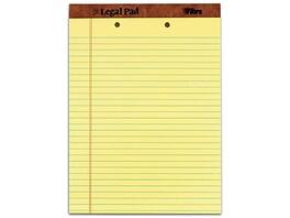 TOPS - The Legal Pad Notepads, 8.5" x 11.75", Wide Ruled, Canary, 50 Sheets/Pad, 12 Pads/Pack - Yellow