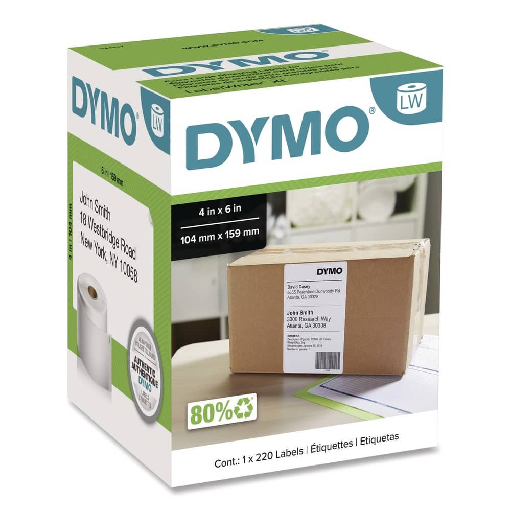 DYMO - 1744907 LabelWriter 4 in. x 6 in. Shipping Labels - (1-Roll) - White