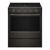 Front. KitchenAid - 5.0 Cu. Ft. Slide-In Gas Range with Convection Cooking Modes and 2-in-1 Burner - Black Ore.
