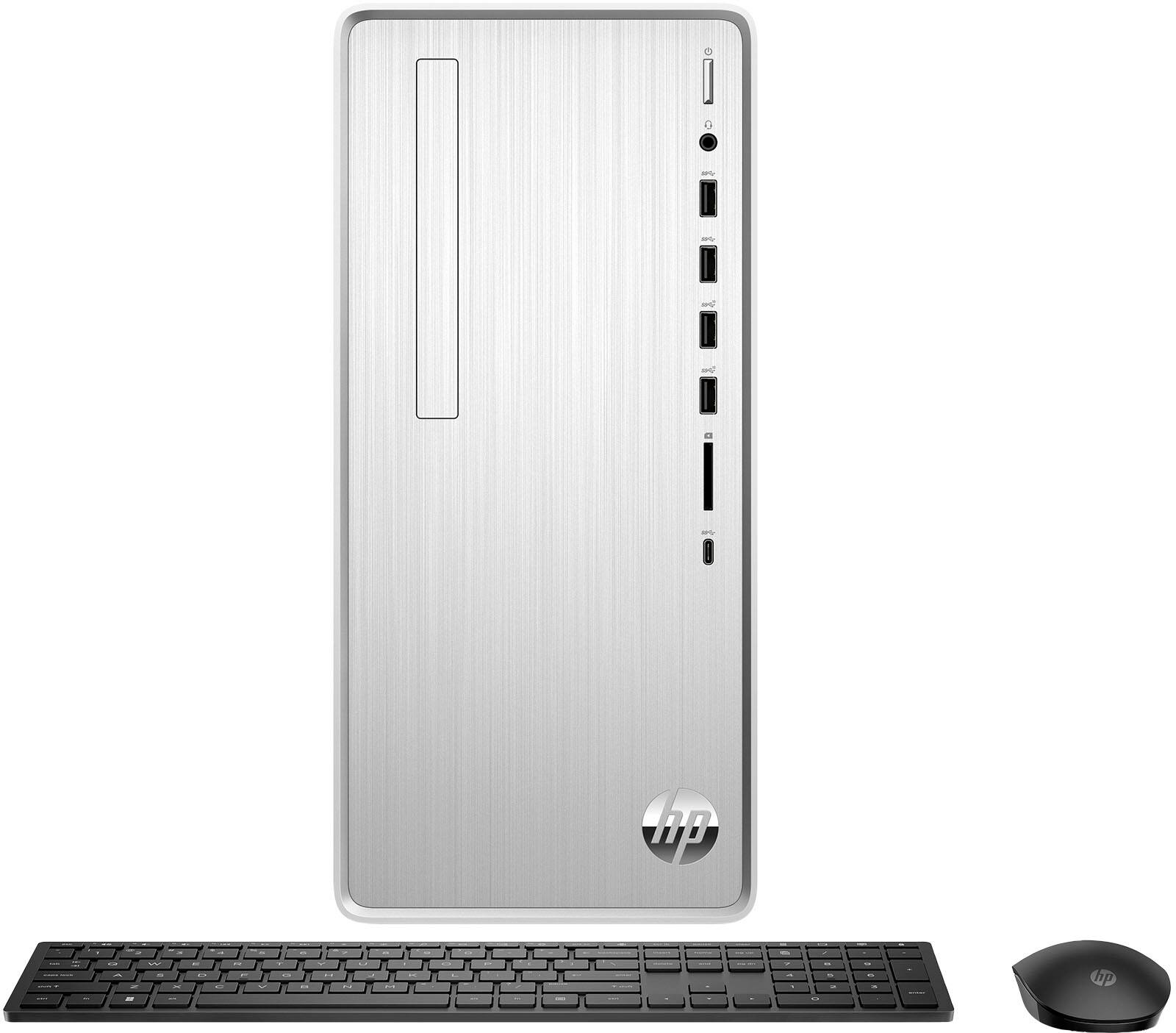 Alt View 4. HP - Pavilion Desktop - AMD Ryzen 7 - 16GB Memory - 1TB SSD - Natural Silver.
