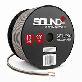 SoundBox - SW10-250, 18 Gauge CCA Speaker Wire Spool - 1000 Ft