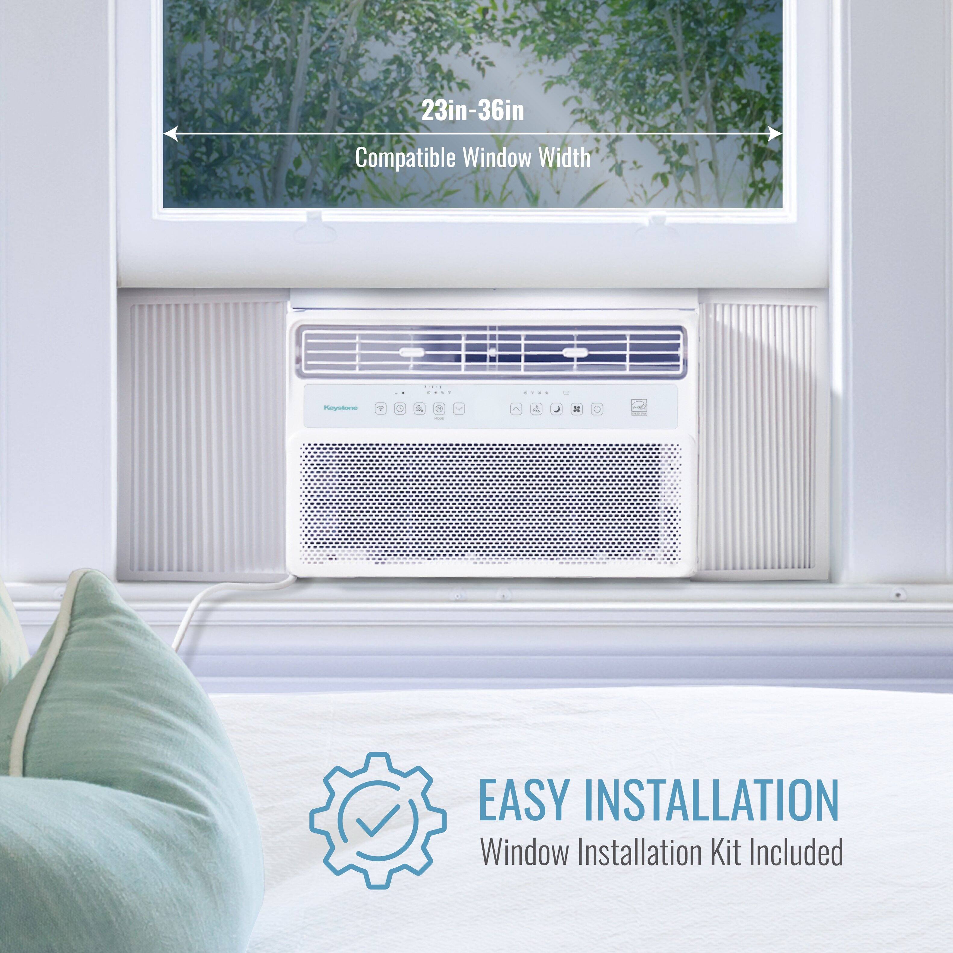 23in-36in Compatible Window Width  
EASY INSTALLATION  
Window Installation Kit Included