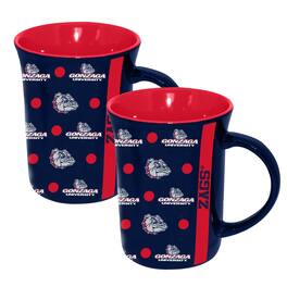 The Memory Company - Gonzaga Bulldogs 2-Pack 15oz. Line Up Ceramic Mugs - Multicolor