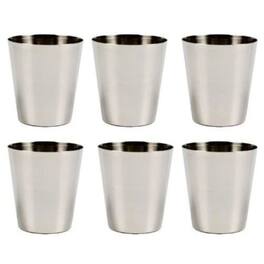 Kitcheniva - Stainless Steel Shot Glass Glasses 30ml Set 6 Pack - Silver