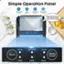 Simple Operation Panel Add Water Indicator Ice Full Indicator Optional Ice Self-cleaning Cube Size Function The transparent window allows you to clearly see how the ice is made.