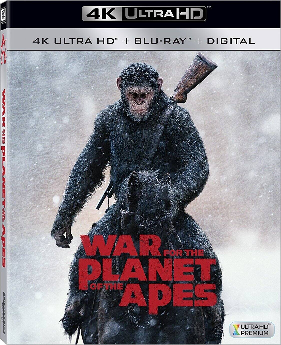 Alt View 1. War for the Planet of the Apes   - 4K Blu-Ray.
