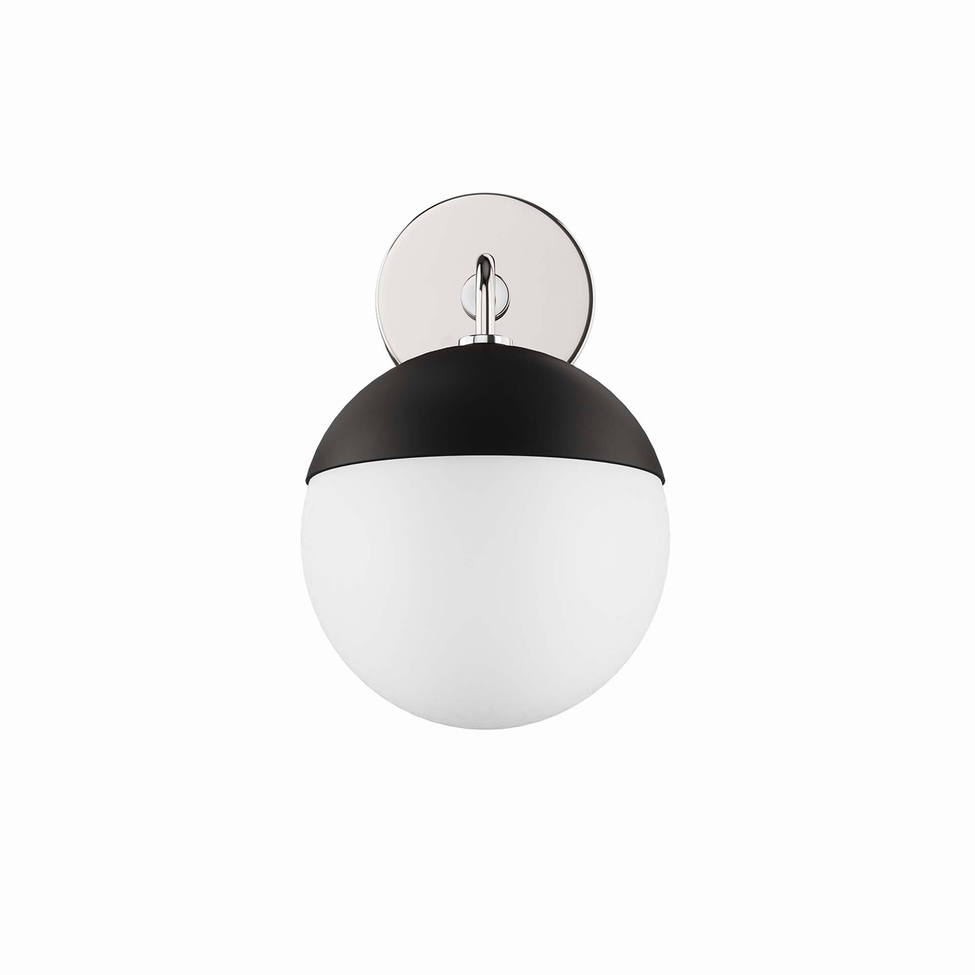 Alt View 5. Modway - Stellar 1-Light Wall Sconce by Modway - Opal Polished Nickel.