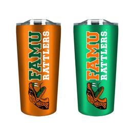 The Fanatic Group - Florida A&M Rattlers 18oz. Soft Touch Tumbler Two-Piece Set - Multicolor