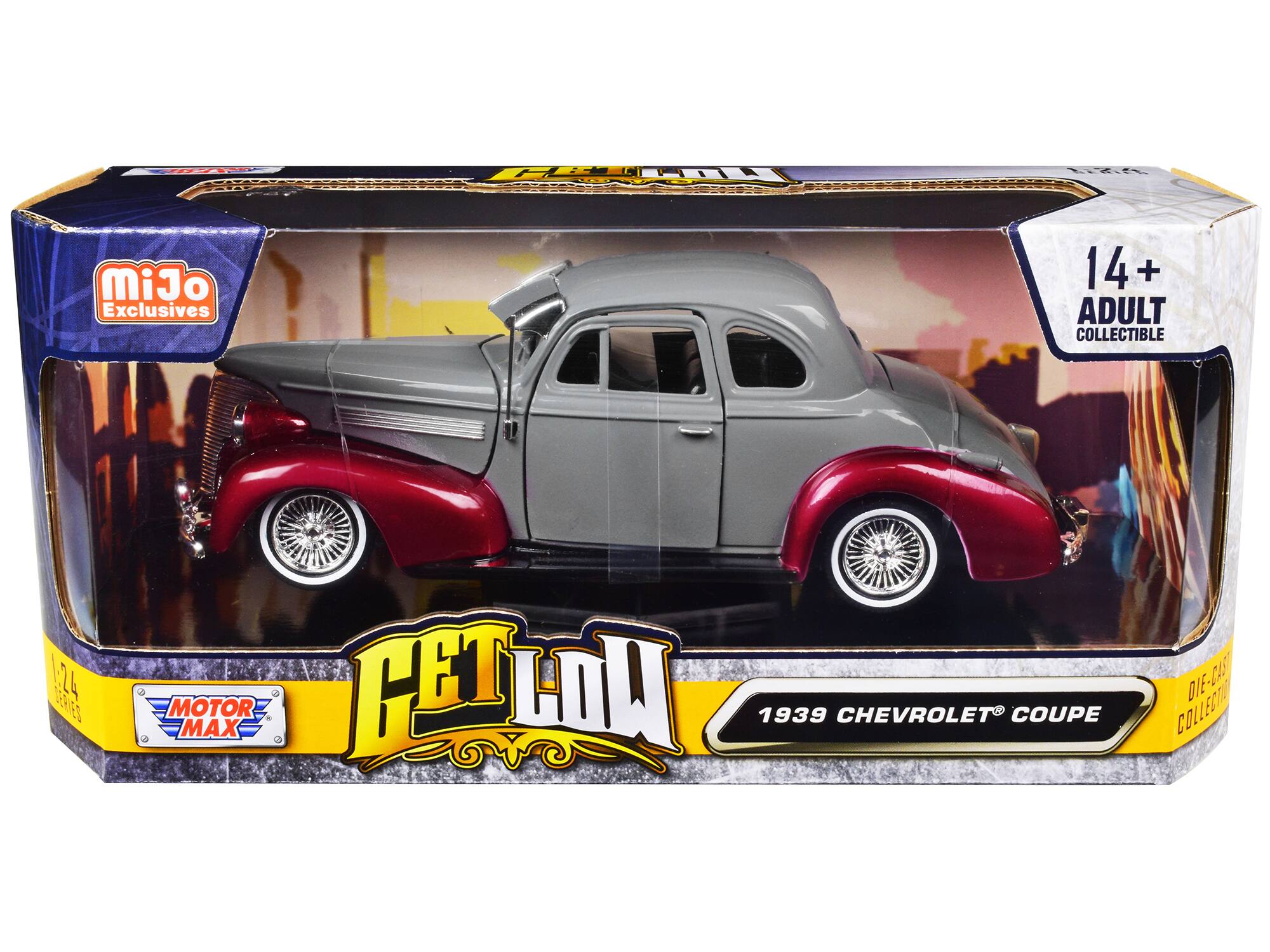 LEAL MiJo Exclusives 14+ ADULT COLLECTIBLE 1:24 SERIES MOTOR MAX CET LOU 1939 CHEVROLET COUPE DIE-C4S7 COLLECTO