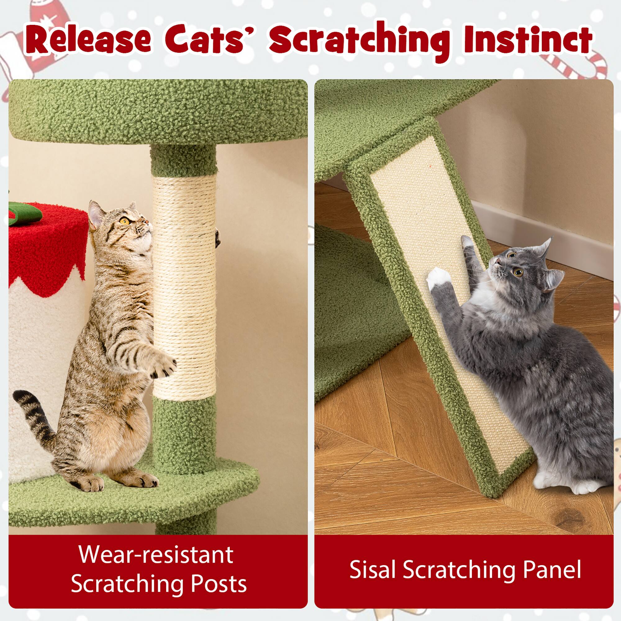 Release Cats' Scratching Instinct

Wear-resistant Scratching Posts

Sisal Scratching Panel