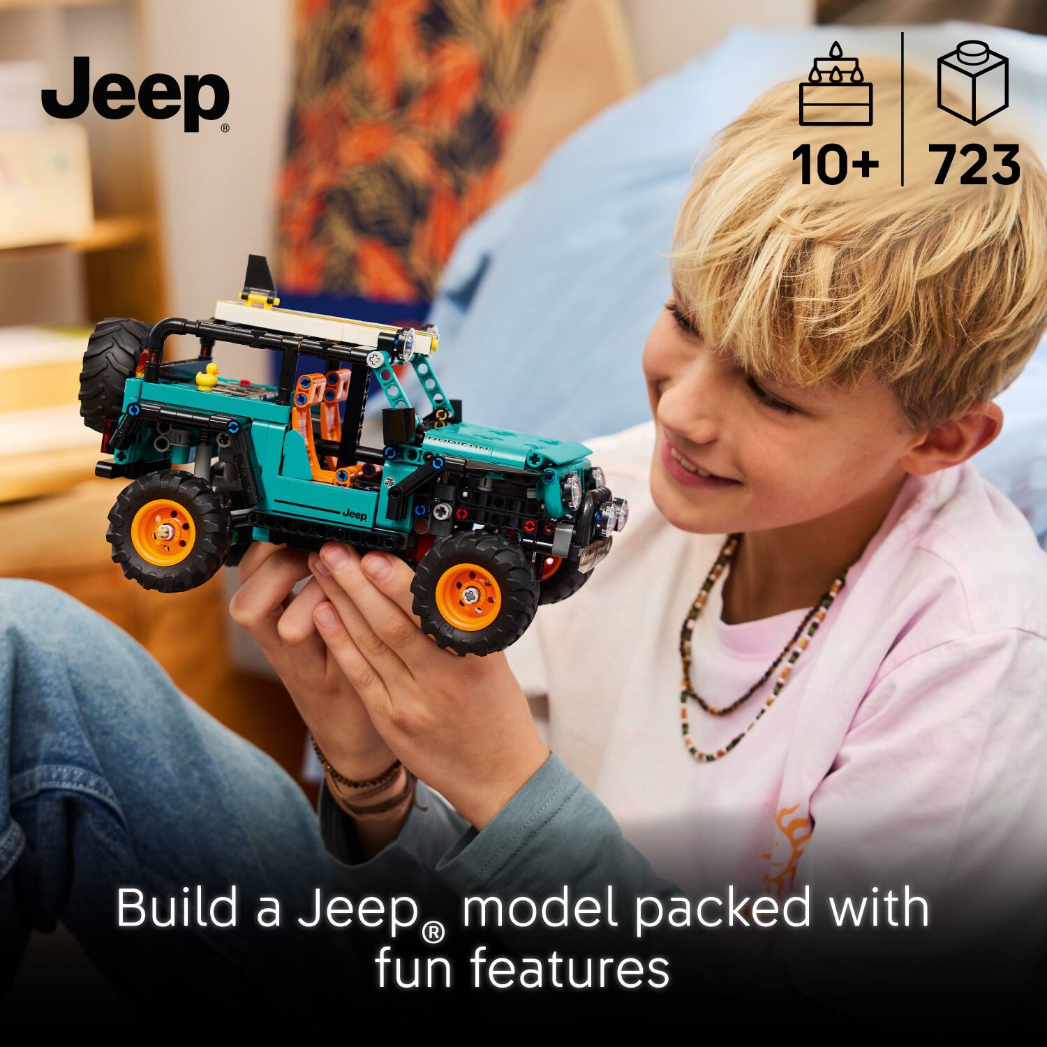 Jeep 10+ 723  
Build a Jeep model packed with fun features