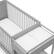 Alt View 13. Graco - Fable 4-in-1 Convertible Crib and Changer - Pebble Gray.