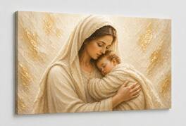 FC Design - Large Canvas 24x36" Frameless Soft Ivory Madonna Grace Art Painting Home Wall Décor - MultiColor