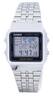Casio - Alarm World Time Digital A500WA-1DF Men's Watch Stainless Steel 30M - Silver