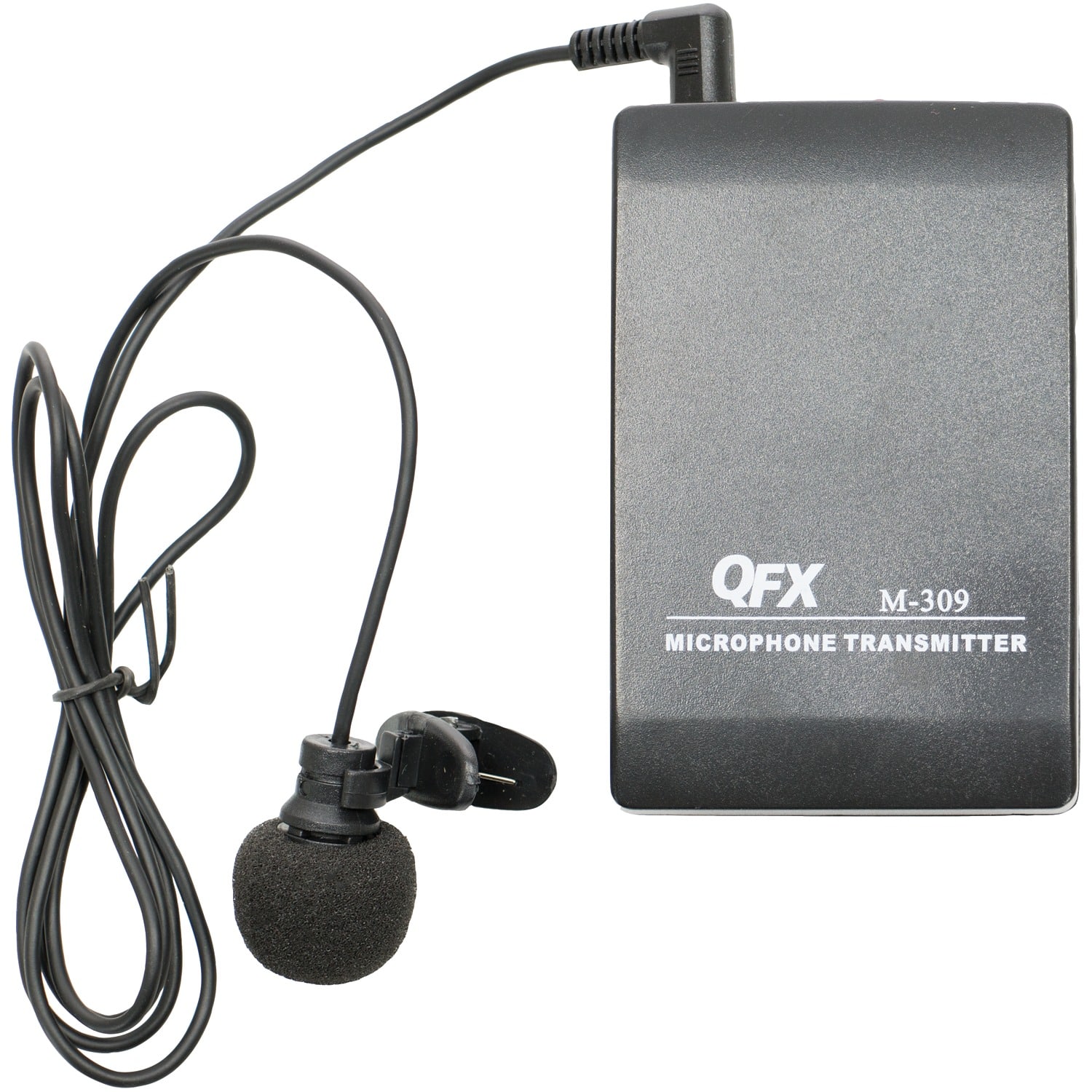 QFX - M-309 M-309 Wireless Microphone System With Headset And Lapel Microphones And Body Pack Transmitter - Black