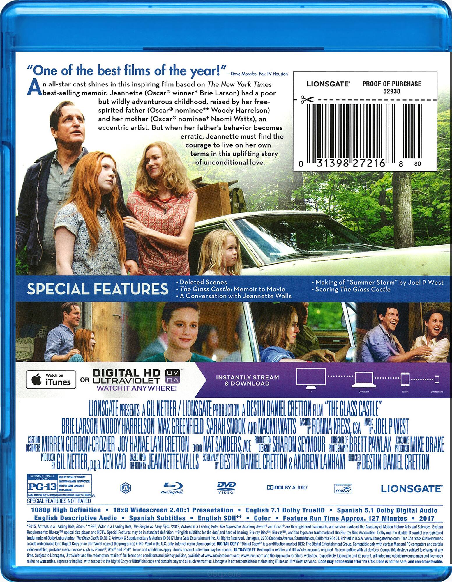 Alt View 1. The Glass Castle   - BLU-RAY.