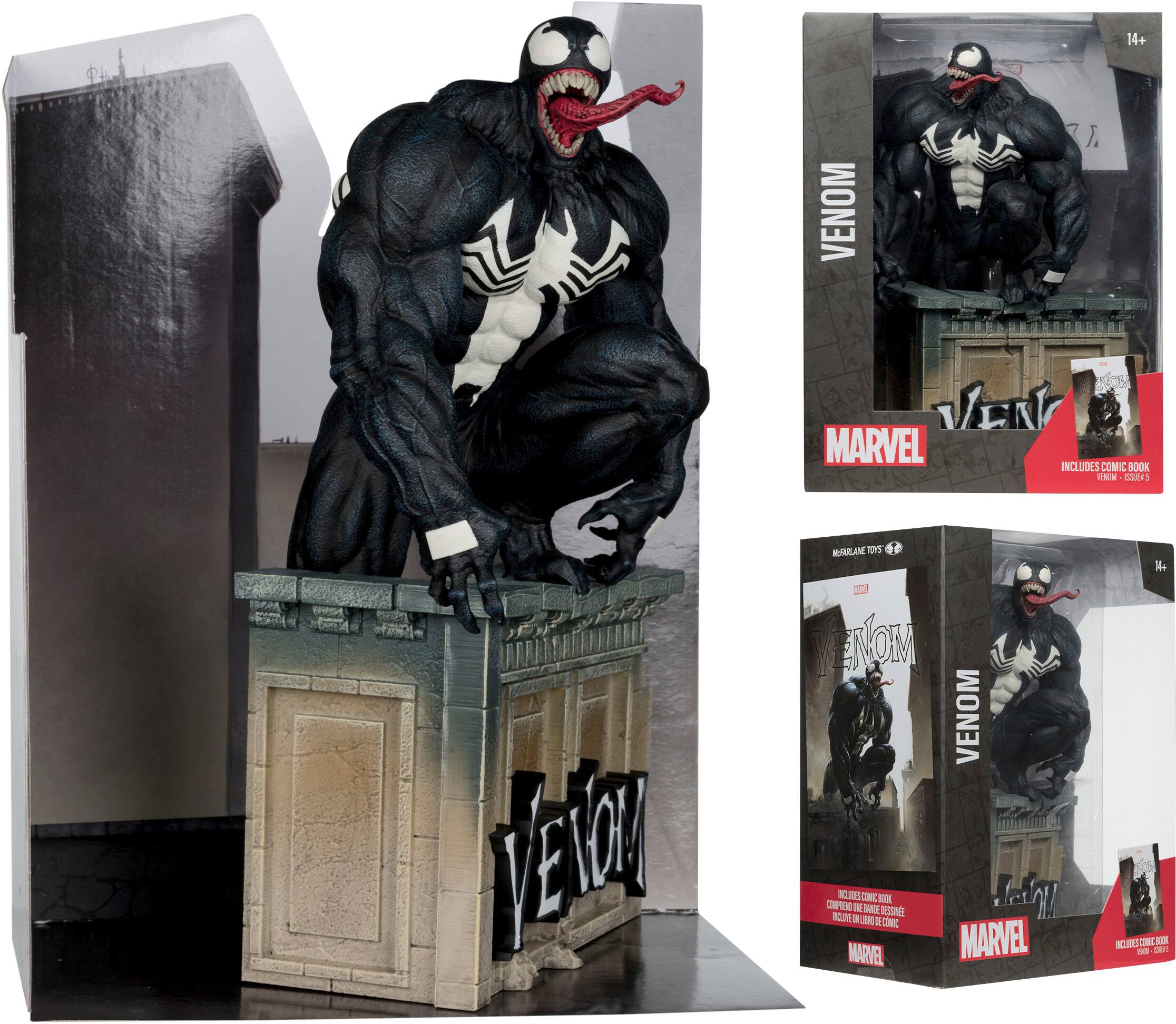14+ VENOM) VENOM MARVEL INCLUDES COMIC BOOK CEN EAIA: TEO WARLANE IS a NOM VENOM NGLDES IC CONIC X E SANCE DSINE CN 3 UN TE SONC MARVEL MARVEL i4e NCRCC J BOX EE