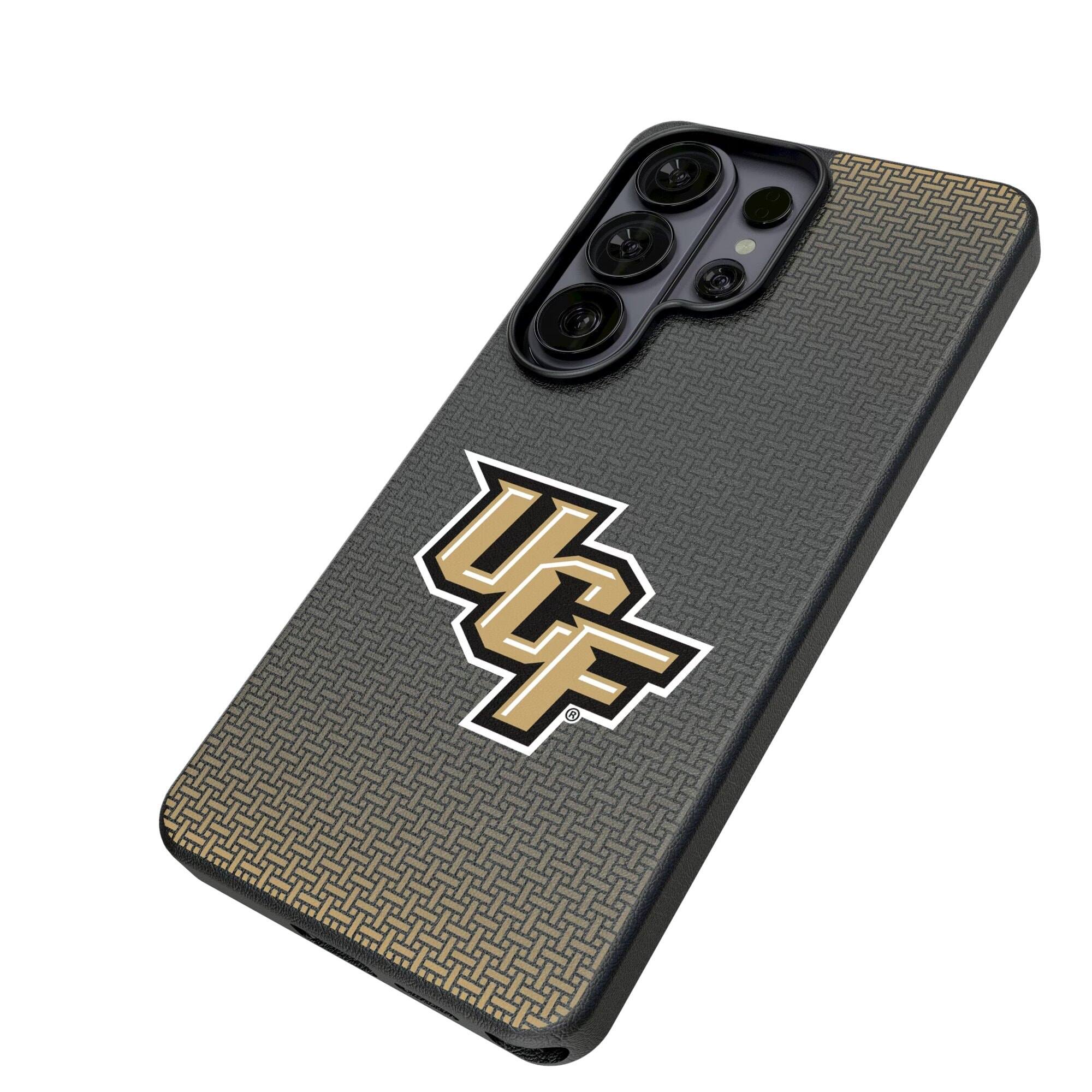 Alt View 1. Keyscaper - UCF Knights Linen Galaxy Magnetic Bump Case - S25 Ultra - Black.