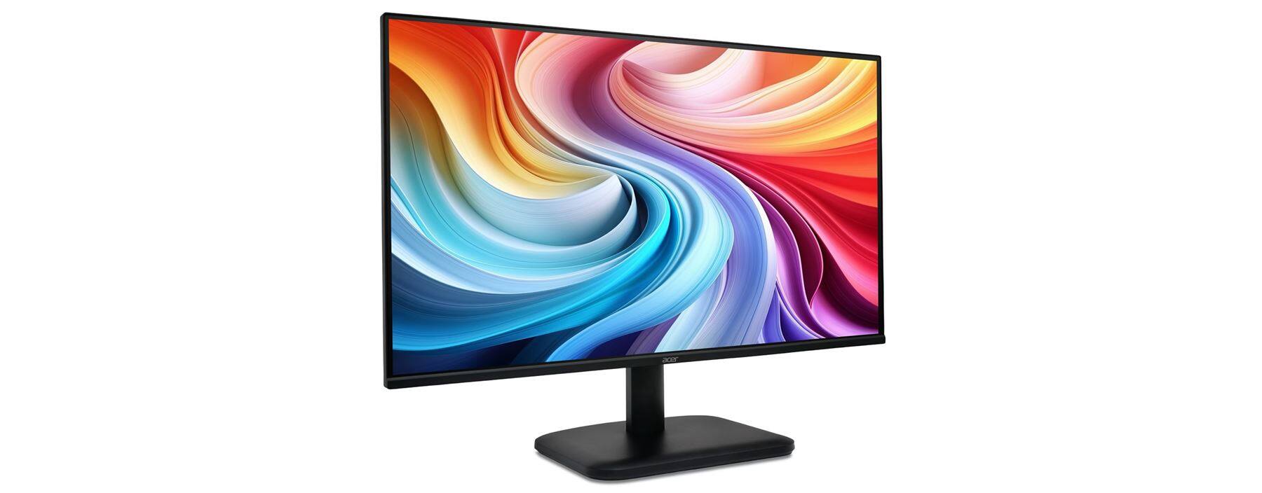 Angle. Acer - EK241Y P6bi 23.8" LCD Monitor 1920 x 1080 144Hz 250Nits 1ms 100x100mm VESA Mount 16:9 Aspect Ratio Built-in Speakers.