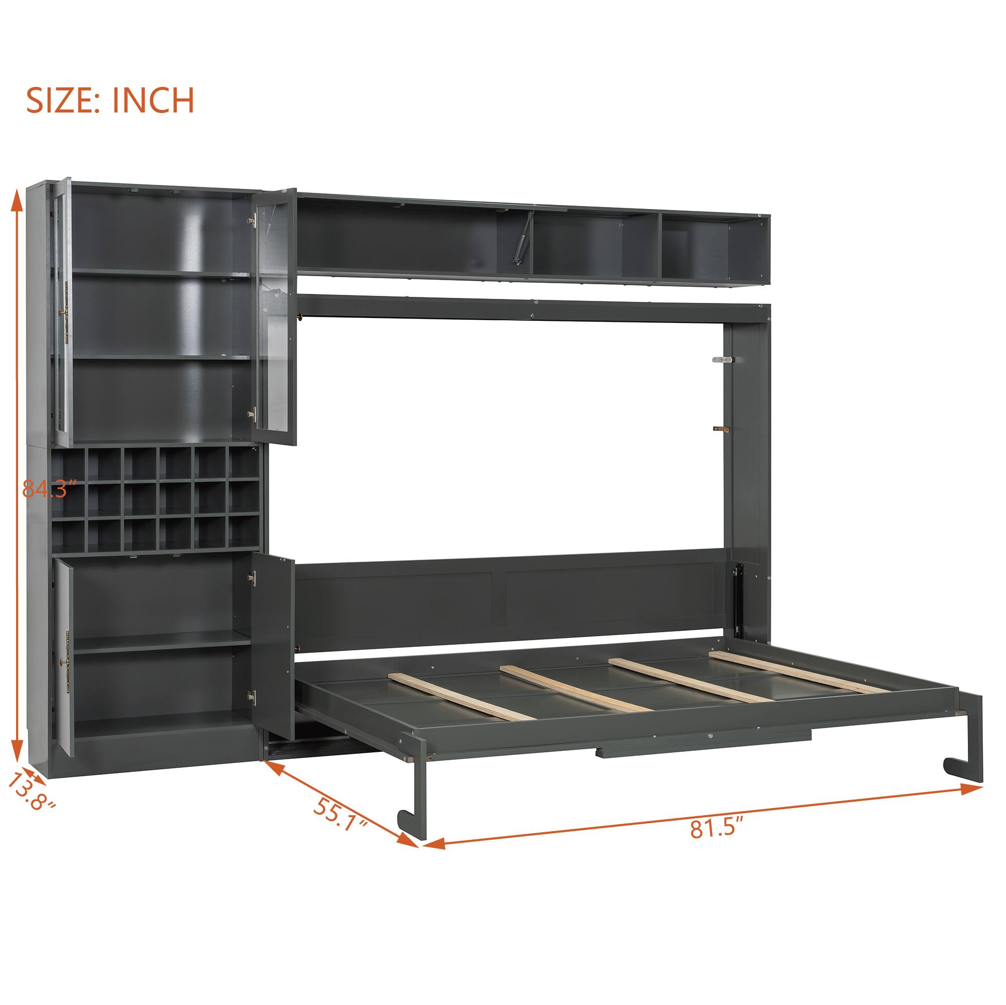 SIZE: INCH  
84.3"  
13.8"  
55.1"  
81.5"